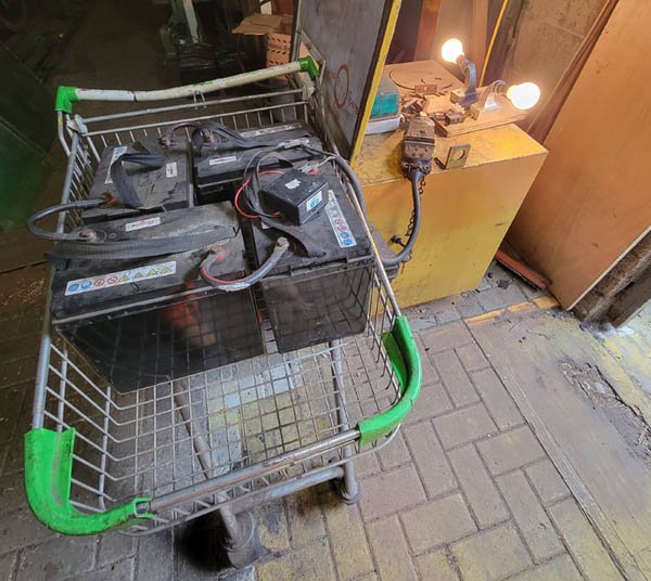 Batteries being renovated