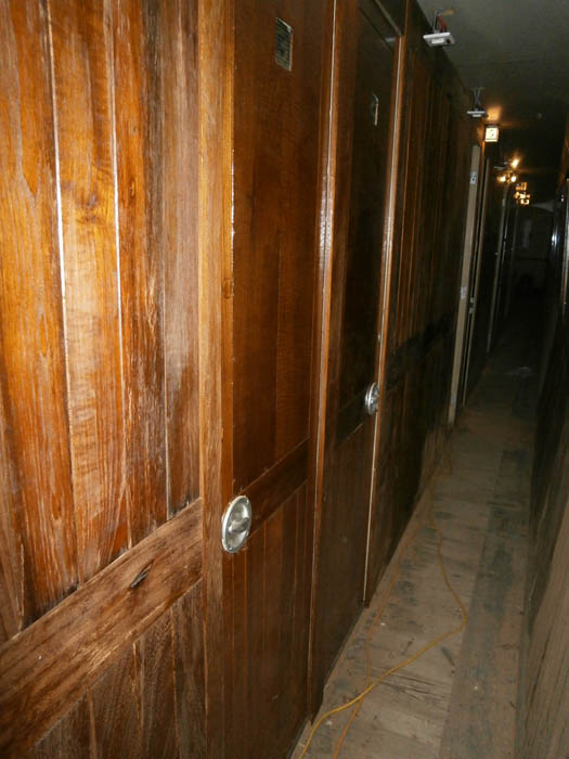 Corridor panelling