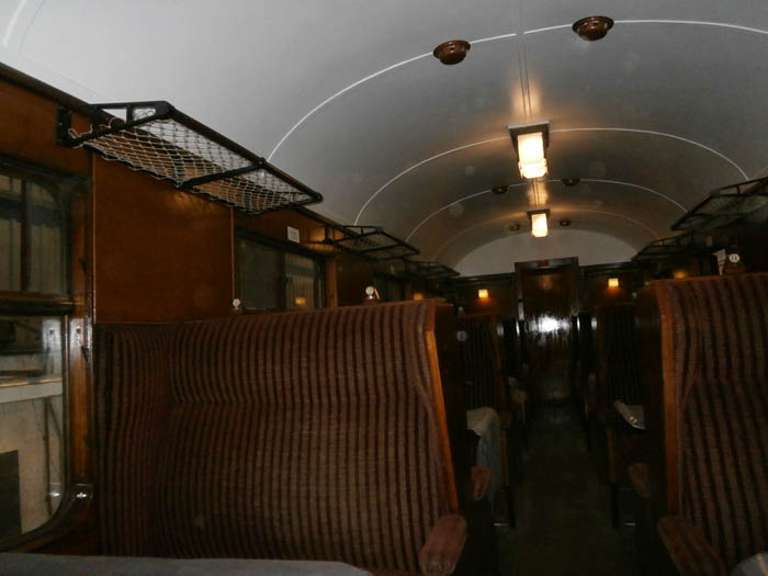 East saloon with luggage racks in place